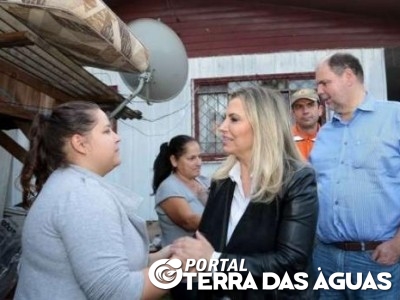 Governadora visita área atingida por granizo no Sudoeste do Paraná