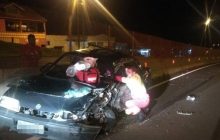 Vídeo: Em Matelândia motorista fica preso às ferragens em acidente na BR 277