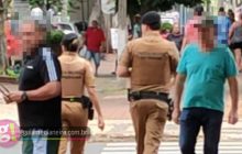 Vídeo: Falta de viatura faz policiais realizarem rondas a pé no centro de cidade da região