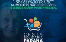Defesa Civil de Santa Helena auxilia na campanha Cesta Solidária Paraná