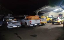 PM apreende caminhonetes carregadas com cigarros contrabandeados no interior de São Miguel