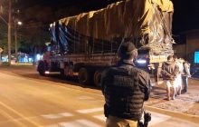 BPFRON apreende 600 kg de maconha em um caminhão em Diamante do Oeste; 3 pessoas foram presas.