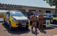 PRE de Santa Helena realiza apreensão de caminhão com contrabando e descaminho