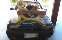Policiais militares apreendem veículo e maconha em Santa Helena; Uma pessoa foi presa