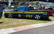 É cada uma que acontece: Polícia apreende Saveiro caracterizada como veículo da PRF