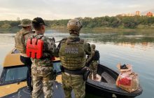 Polícia Federal, BPFRON e Armada Paraguaia apreendem droga em Foz do Iguaçu