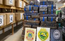 BPFRON, Polícia Federal e Polícia Civil apreendem 985,6 kg de drogas em Santa Helena-PR