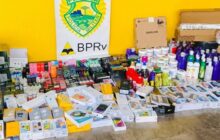 Polícia apreende R$ 100 mil em produtos contrabandeados