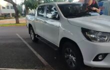 Camionete furtada em Curitiba é encontrada abandonada em Santa Helena