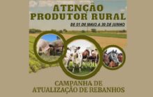 Atenção Produtor Rural de Entre Rios do Oeste, começou a campanha de Atualização Cadastral de Rebanho, não deixe para última hora