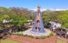 Equipe da Administração Municipal de Itaipulândia realiza vistoria nas obras do Monumento de Nossa Senhora Aparecida