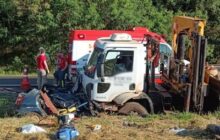 Três pessoas da mesma família morrem em grave acidente na BR-163, entre Marechal e Mercedes