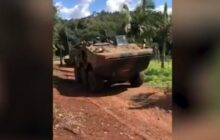 Atividades de treinamento do Exército continuam no Oeste do Paraná; Blindados fizeram simulação de combate na área rural (Vídeo)
