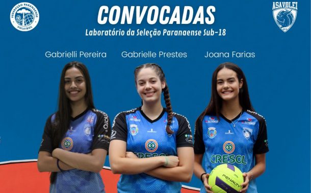 Atletas de Santa Helena são convocadas para laboratório de Seleção Paranaense de Voleibol