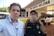 VÍDEO: Polícia Rodoviária de Santa Helena orienta motoristas na Semana Santa