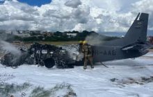 Avião da Polícia Federal cai e dois agentes morrem carbonizados