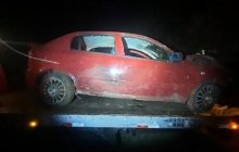 Motorista é preso em Santa Helena após colidir carro em granja de suínos