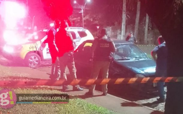 VÍDEO: Homem é morto a tiros dentro do carro no Bairro Parque Independência, em Medianeira