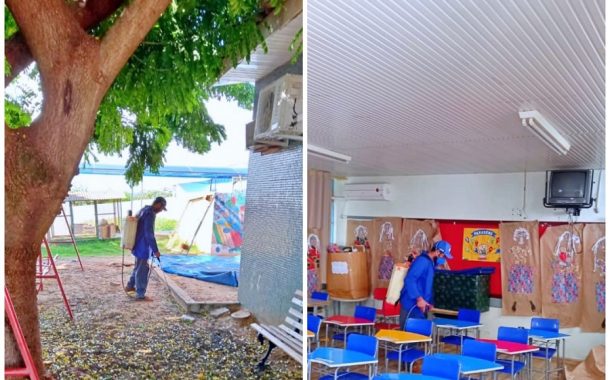 Em Itaipulândia Secretaria de Educação realiza dedetização nas escolas