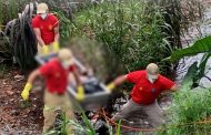 Bombeiros resgatam corpo de homem que foi encontrado morto em riacho