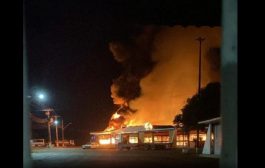 VÍDEO: Incêndio de grandes proporções destrói escritório da Secretaria da Agricultura de Matelândia