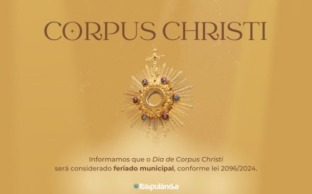 Município de Itaipulândia cria Lei estabelecendo o dia de Corpus Christi como feriado municipal
